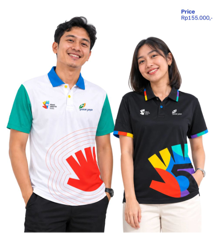 Kaos Jersey kerah lengan pendek